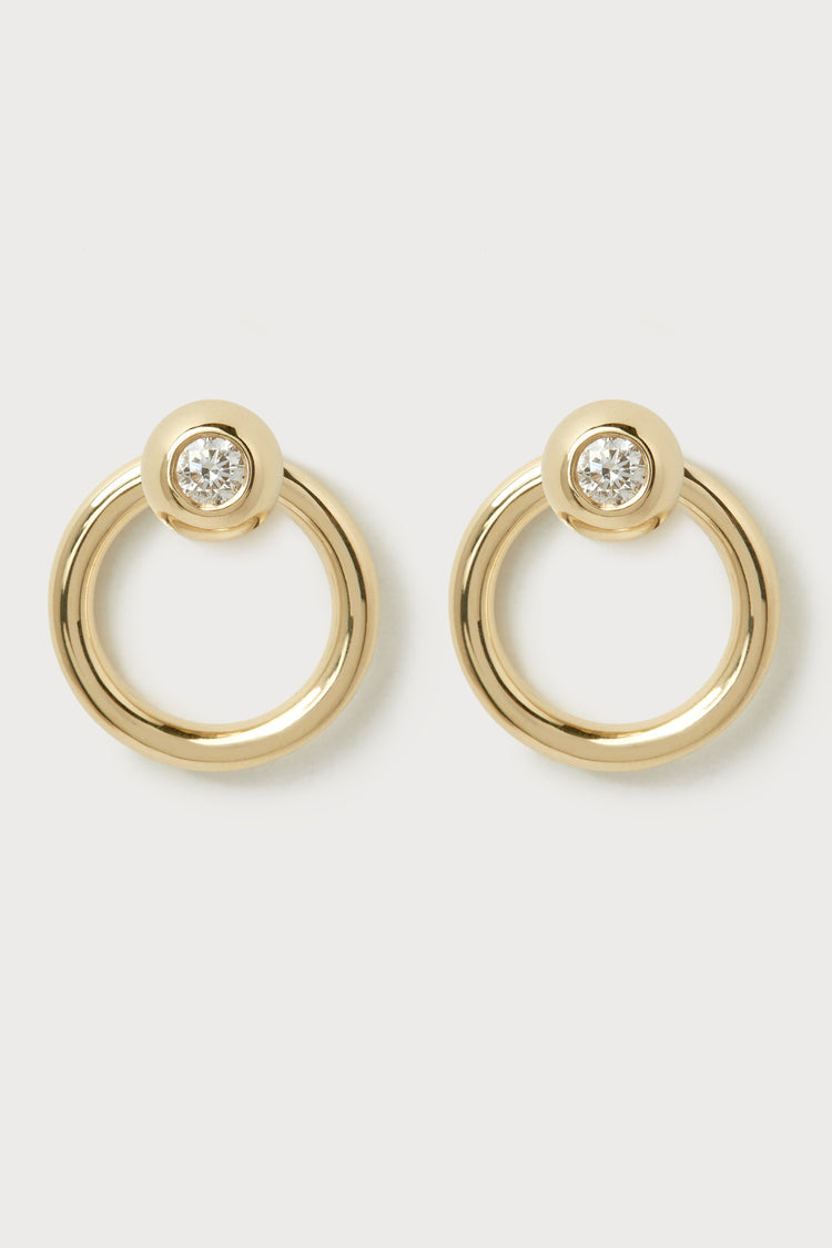 Diamond Porta Ear Jacket Studs
