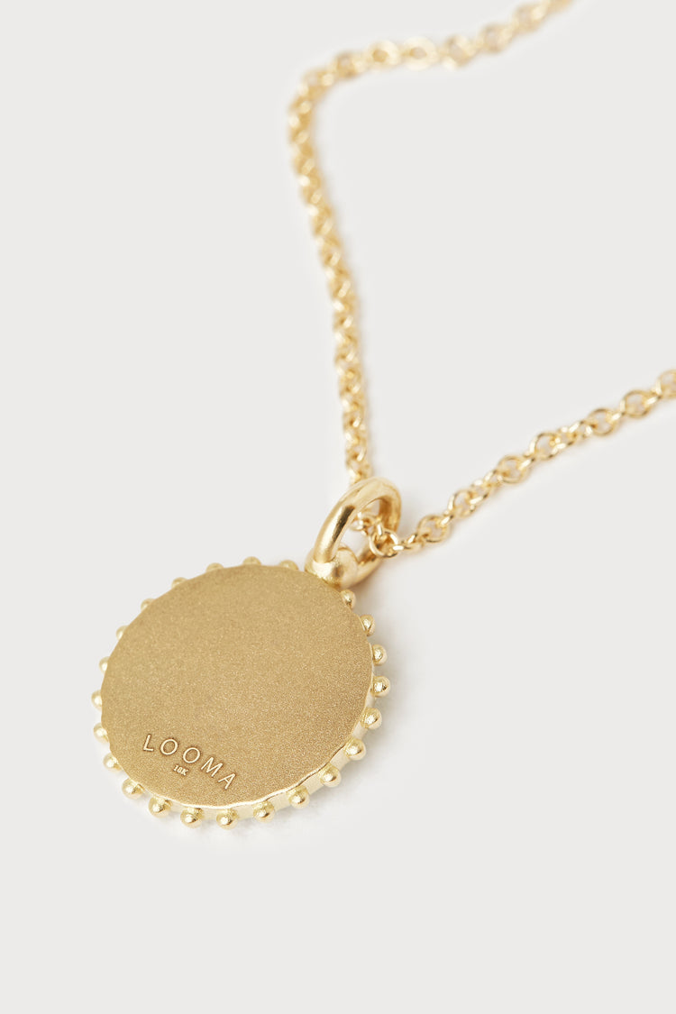 Mini Canvas Diamond Initial Necklace <br> Green Turquoise