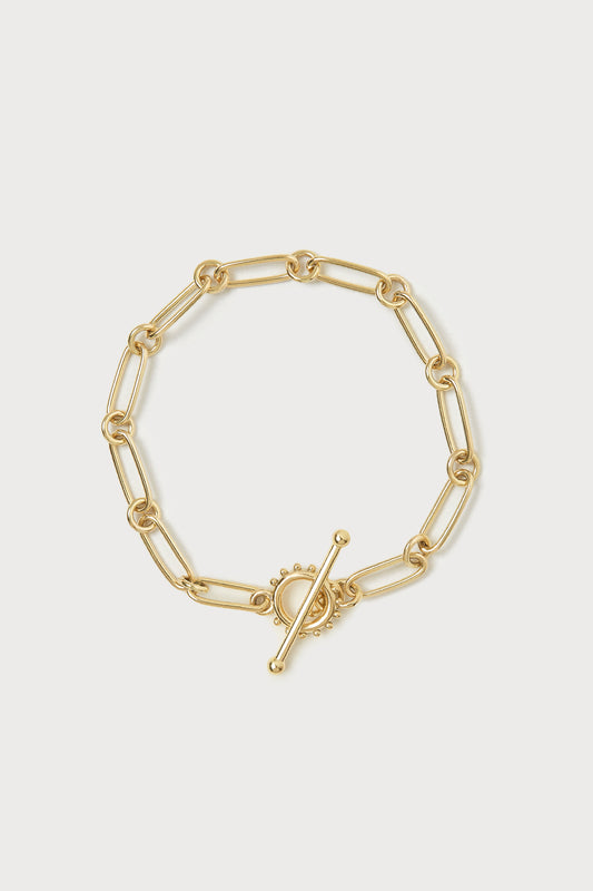 Mixed Link Dotted Toggle Bracelet