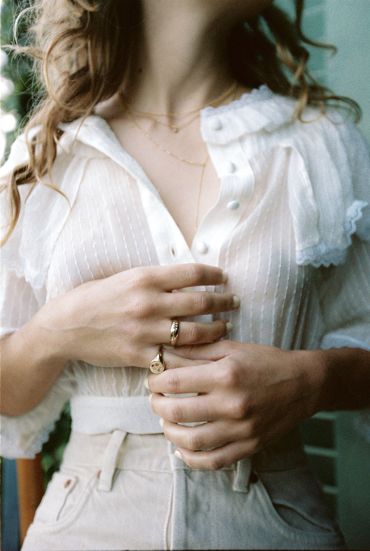 Baguette Bubble Ring