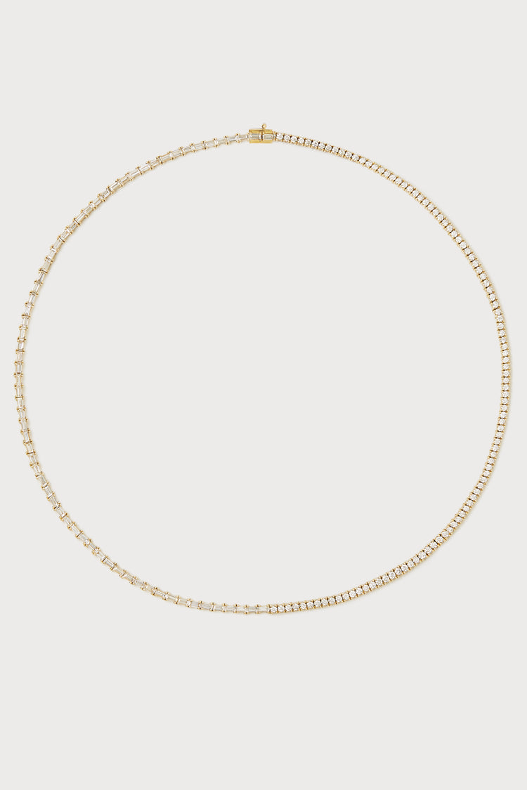 Duo Tennis Necklace
