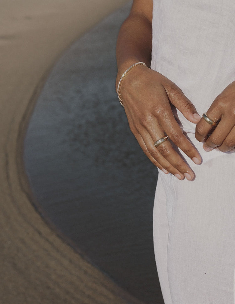 Baguette Diamond Bubble Ring