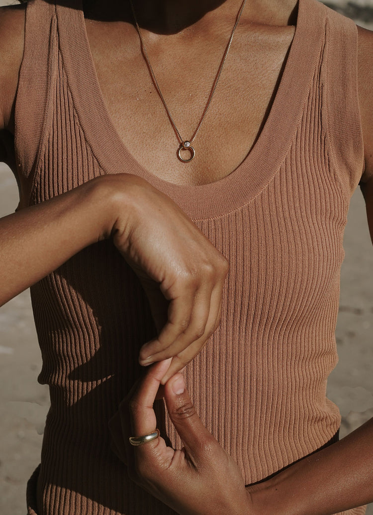 Diamond Porta Slider Necklace