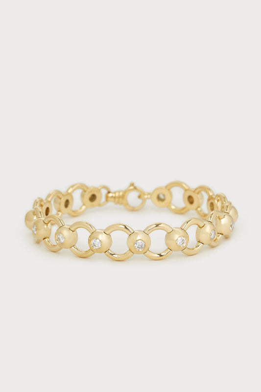 Diamond Porta Chain Bracelet