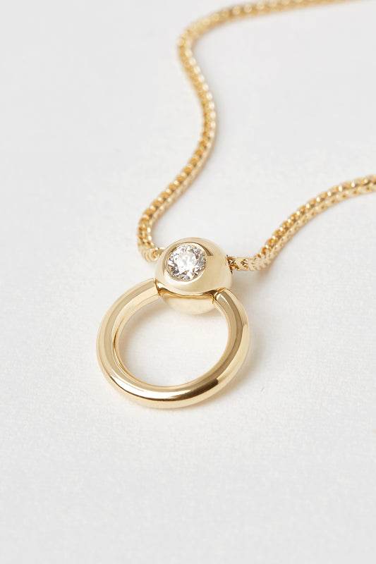 Diamond Porta Slider Necklace