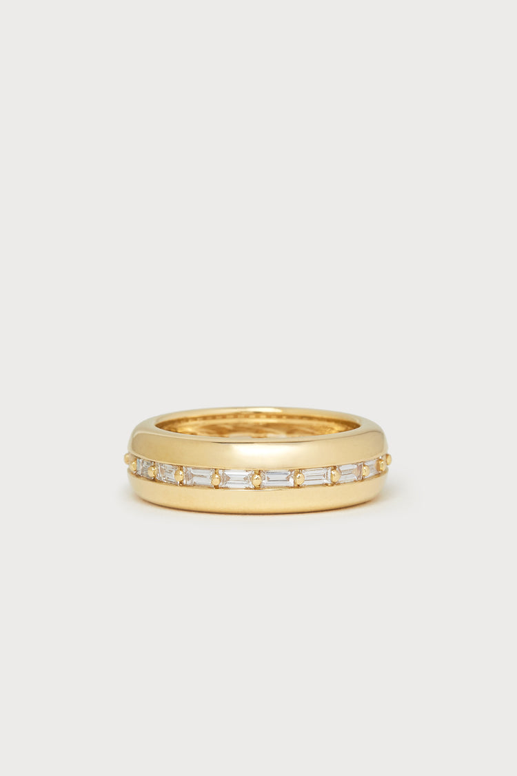 Baguette Diamond Bubble Ring