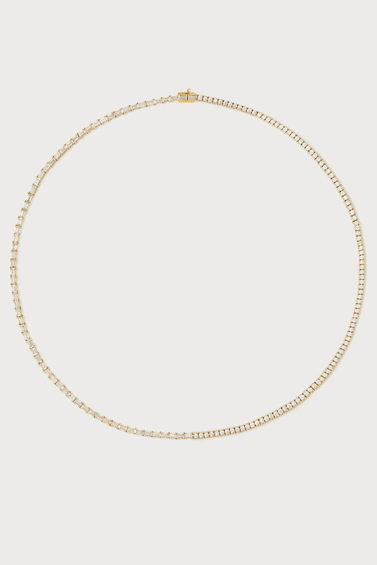 Duo Tennis Necklace